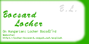 bocsard locher business card